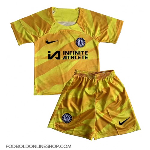 Chelsea Målmand Tredje trøje Børn 2023-24 Kortærmet (+ Korte bukser)